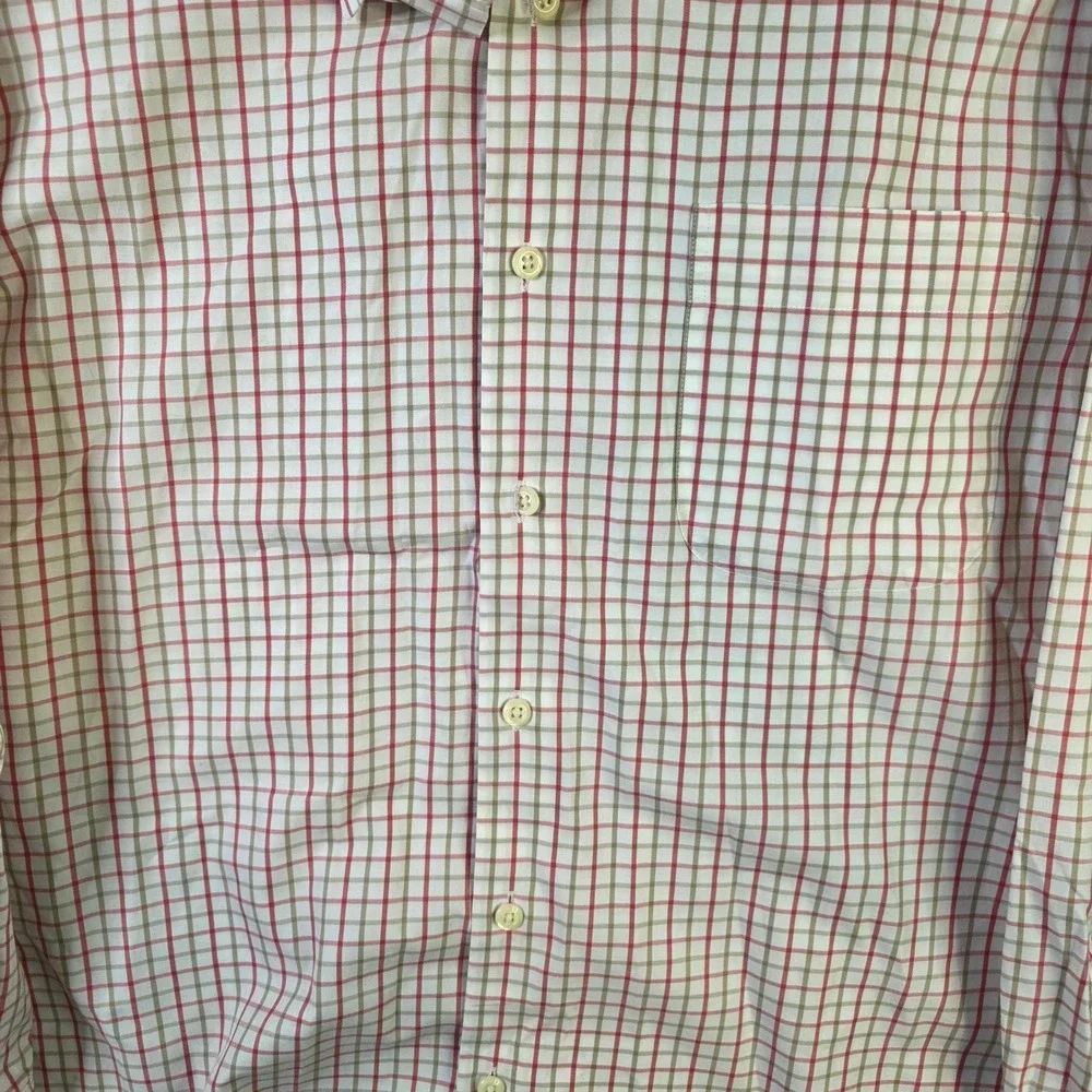 Peter Millar Men's Large Plaid Button Down Shirt Cotton Long Sleeve Golf‎ Casual - Picture 2 of 9